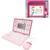 Lexibook, Hello Kitty, Computer portatile educativo bilingue Inglese/Francese, 164 attività di lingua, scrittura, matematica, logica, musica e giochi, ragazzi e ragazze, JC598HKi1LXB