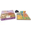 DQB DeQUBE DEQUBE - Set da tavolo - Parchís Oca - Scatola in metallo - Tavola in legno FSC - +5 anni (940D00322)