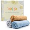 Beybe - Set di 3 Asciugamani Neonato in Bambu 50 x 25 cm - Asciugamani Bamboo Multiuso per Neonati - Lavette bamboo, Ideali per Neonati, Bambini e Asilo - Asciugamano in mussola bamboo