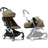 Stokke YOYO3 Passeggino Pack - Telaio Bianco, YOYO 6+ Color Pack (Toffee)