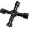 Hanpex 4 in 1 Meter Box Key Gas Key Utility Key, per cassetta postale, ascensore, armadio elettrico, porta del treno, valvola del contatore dell'acqua, X002
