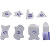 Klanata Set di 8 strumenti per leva per schermo LCD - Kit di carte per apertura Spudger in acciaio inossidabile, bordo ultra sottile da 0,1 mm per la riparazione di schermi curvi di
