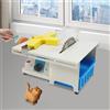 Sindipanda Mini sega da banco da 300 W, 5 in 1, multifunzione, con albero flessibile, regolazione della velocità 800-10000 giri/min, lama da 15 cm, per gioielli fai da te, legno, metallo, giada