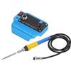 Klanata Stazione di saldatura cordless da 18 V con display digitale da 0,96 pollici, kit saldatore elettrico da 72 W con maniglia e punta