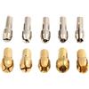 Gastagrav Set di 10 mandrini per trapano da 1,0 mm-3,2 mm per utensili rotanti con gambo da 4,2 mm, rame e acciaio inossidabile, per fai da te