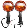 Fuicotto Frecce Luci Moto Compatibile Con Yamaha XJ750 XJ700 XJ700X Virago 1100 1000 750 700 550 535S 500 250 Lampada Indicatore Direzione Anteriore Posteriore Moto(Amber)