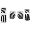 Wnfmjqe Freni Pedaliera Auto Pedali In Lega Di Alluminio Per Auto Per Peugeot 207 301 307 208 2008 308 408 Copri Pedale Dell'acceleratore(MT with Rest)