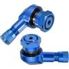 PATIKIL 10 mm A 11.3 mm Valvola Per Pneumatici Moto CNC, 2 Pezzi 90 Gradi Valvola In Lega Di Alluminio Per Varie Moto, Blu