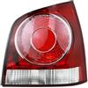 SCARXUSV Alloggiamento Luce Posteriore Senza Lampadine Avviso Paraurti Per VW Per Polo 9N 9N3 Hatchback(1 X rosso destro)