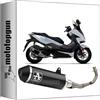 MOTOTOPGUN arrow 53541ANN scarico completo omologato open urban alluminio nero fondello alluminio nero compatibile con honda forza 125 2021 2022 2023 mototopgun