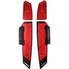 WEHOX Pedali Pedali Pedali Poggiapiedi Moto Per FORZA 300 350 2018-2023 Tappetini Moto Pedane Pedane Pioli Piastra Pioli Per HONDA Accessori Installazione di fori non originali (rosso)