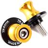 TREONK Motociclo Universale 8MM Nottolini M8 Supporto di Forcellone Posteriore delle Moto per Z650 Z900 Z900RS RS Z1000 Z1000SX VERSYS 650 ER6N SUZUKI SV650/S/A V-Strom 650 1000 DL650 (Oro)