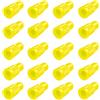 EVOZOOD Yellow Presta Valve caps for Bike Plastic tire Valve caps air Valve stem Covers for Bike Tires Used on Bicycle, MTB Mountain, Road Bike (20 Pack)
