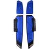 WEHOX Pedali Pedali Pedali Poggiapiedi Moto Per FORZA 300 350 2018-2023 Tappetini per Moto Pedane Pedane Pioli Piastra Pioli Per HONDA Accessori Installazione di fori non originali (blu)