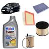 OP Kit tagliando 4 filtri + 4L olio Mobil FE 5W30 per Ford B-Max 1.5 TDCi Euro 6 gasolio 2012-2018