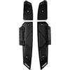 WEHOX Pedali Pedali Poggiapiedi Moto Per FORZA 300 350 2018-2023 Tappetini per Moto Pedane Pedane Pedane Piastra Pioli Per HONDA Accessori Installazione di fori non originali (nero)
