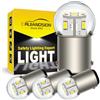 Ruiandsion Lampadina LED BA15D 48V Bianco 1130 1142 1176 3014 12SMD Lampadine LED di ricambio per fanali posteriori di auto, rimorchi, barche e camper (confezione da 4)