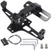 MospdyGear Portatarga per moto, colore nero, sterzo regolabile, con illuminazione, ricambio per Yamaha MT01 MT07 MT09 FZS1000 FZS600