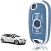 TOOMUME Cover Chiave TPU, Custodia Chiave 3 Tasti Adatto per Opel Vauxhall Astra K Corsa E Mokka X Buick Verano Encore Envision Regal Lacrosse, Copri Chiavi Guscio Chiave Auto Telecomando