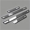WENINETIES 4 Pezzi Battitacco Adesivi in Acciaio Inox per FIAT Grande Panda Hatchback 2024 2025, Accessori Styling Dll'auto Protezioni Per Davanzali Per Porte Auto