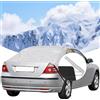 VADO VLTRA Copertura per parabrezza auto, 140 x 80 cm, copertura per parabrezza posteriore, protezione da ghiaccio, neve, parasole, con 2 ganci elastici, 4 magneti, copertura per lunotto posteriore,
