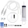 Fukaisu Kit di Spurgo Freni, Set Attrezzi Spurgo Freni Include Siringa Tubo Flessibile Tubo Dell'Olio per Auto Pratico Kit di Attrezzi Adatto per la Manutenzione Auto e Moto