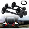 RATSTONE Clacson Lwk 12 v,Trombe Camion,Aria Corno Elettrico Ad Aria Compressa 150db Clacson Con 4 Trombe Impermeabile,Per Qualsiasi 12 v 24 v Veicolo Camion Nave Nave Da Carico Della Nave