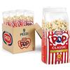 PATATINE PATA PATA | Pop Corn Incarto Metalizzato, Pop Corn Classici Senza Glutine, con Olio i Semi di Girasole Alto Oleico, Non Fritti, 9x100g
