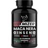 MAXMIZER Maca Peruviana Nera + Ginseng | Integratore Alimentare Uomo | Supporto Energia e Vitalità | Con Arginina, Zinco e Vitamina B6 | Made in Italy.