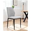 LIVAN HOME DEKIT Grupo RIMOBEL - Set di 4 sedie da pranzo imbottite Manuela