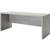 Composad | Scrivania della Linea PRATICO, Scrivania Ufficio, Elegante, (LxAxP) 180x74,20x69 cm, Colore grigio Cemento, Made In Italy