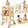 VEVOR Set Tavolo e Sedia Montessori Svezzamento, Seggiolone Multifunzioni