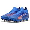 PUMA Scarpe da Calcio Ultra 6 Match+ Fg/AG Wn da Donna, Ultra Blue PUMA White Glowing Red, 41 EU