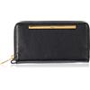 Fossil Clutch Liza Zip Donna, Nero