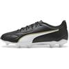 PUMA Scarpe da Calcio Unisex King 20 Play FG/AG, Nero e Oro Bianco, Taglia 41, Puma Nero PUMA Bianco PUMA Oro, 42.5 EU