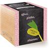 Feel Green Message Cube - Cubo in legno con incisione laser Hab Dich Lieb, idea regalo sostenibile, 100% Eco Friendly, set di coltivazione, made in Austria
