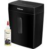 Fellowes Distruggi documenti a frammento FS-8C, 8 fogli, per casa e piccolo ufficio, nero [ESCLUSIVA AMAZON] + Olio per Distruggi Documenti, 120ml - Olio Lubrificante con Beccuccio