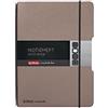Herlitz 50033799 - Quaderno Flex, formato A6, 40 fogli, a pois, effetto pelle, colore: tortora