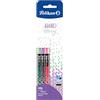 Pelikan Inky Pastell - Penna a sfera, 3 pezzi, colori assortiti