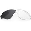 LenzReborn Lenti di ricambio polarizzate da 1,6 mm per occhiali da sole Oakley M2 Frame OO9212, protezione UV, lenti a specchio scuro, parti di riparazione e kit (da trasparente a nero fotocromatico)