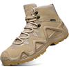 IYVW A07 Stivaletti Primavera Inverno per Uomo Outdoor Casual Training Work Scarpe Stringate con Stivaletti indossabili con Cerniera Giallo deserto 39 EU