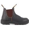 Blundstone Stivali Chelsea Marroni In Pelle e con Punto di Metallo