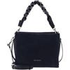 Coccinelle Pelle borsetta borsa a tracolla Boheme Handbag Suede Grainy Leather Midnight Blue blu scuro