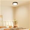 slochi Plafoniera LED Soffitto, 3000K/4000K/6500K Impermeabile Lampada da Soffitto, 1500LM 15W Plafoniera Bagno per camera da letto, Cucina, Soggiorno, Balcone, Ø12cm