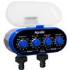 Aqualin Centralina Irrigazione 2 Vie Timer,con valvola a Sfera per Sistema di irrigazione Automatico ed Due attacchi per Tubi di irrigazione, per Giardino