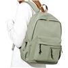 HYC00 Casual Zaini Scuola Media Ragazza Ragazzo Zaino da Scuola Superiore Leggero Zainetto University School Backpack Zaino pc 14 Pollici Donna Uomo Zaini Scolastici per Viaggi Lavoro,Verde