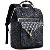 Lekesky Zaino Multiuso Porta PC Donna 15.6 Pollici, Antifurto Impermeabile e Elegante per Lavoro, Laptop, Viaggio, Ufficio, Università - Stampa Rosa