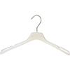 Kiroplast 25 Grucce Appendiabiti per Camicie Plastica Appendini Magliette Abiti Maglie Spalla con Aletta 38cm