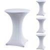 Tigerkinwit tovaglia rotonda, 80-85 cm, 4 pezzi, elasticizzata, lavabile, per bar, festa, matrimonio, tavoli da bistrot 80 x 110 cm