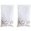 Spldsun 2 Pieza Cesto portabiancheria sospeso, sacca portabiancheria sporca da appendere，appendere biancheria Cestino Porta，per Camere Da Letto, Bagni E Dormitori (Bianco)